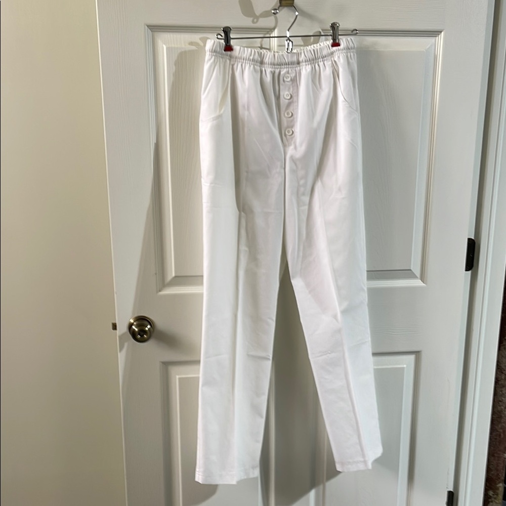 White Women’s Life Uniform Scrub Pants